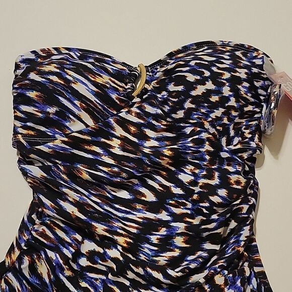 $188 SPANX REMOVEABLE STRAP CHEETAH ANIMAL PRINT ONE PIECE SWIMSUIT 8 MEDIUM NWT - Picture 16 of 16